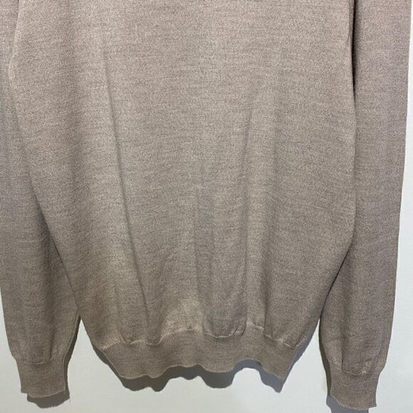 Pronto Uomo Men's Extra Fine Merino Wool Long Sleeve Sweater Gray Size XL - Picture 9 of 11